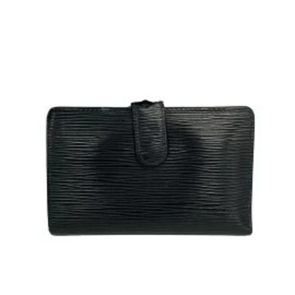 LOUIS VUITTON Portemonnaie Viennois Bi fold Wallet Noir Black Leather